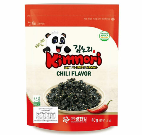 Kwangcheon Kimnori Jaban Flaked& Seasoned Seaweed – Chilli 40g