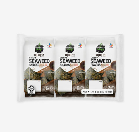 Bibigo Crispy Seaweed Snacks BBQ 5g Pk3