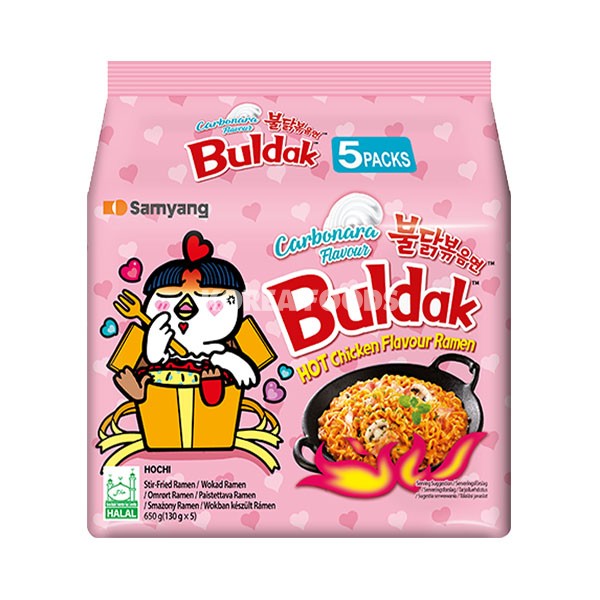 Samyang Hot Chicken Ramyun – Carbonara Multi 130g Pk5