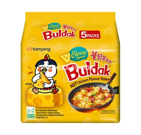 Samyang Hot Chicken Ramyun – Cheese Multi 140g Pk5