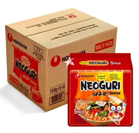 Nongshim Neoguri – Hot Multi 120g Pk5
