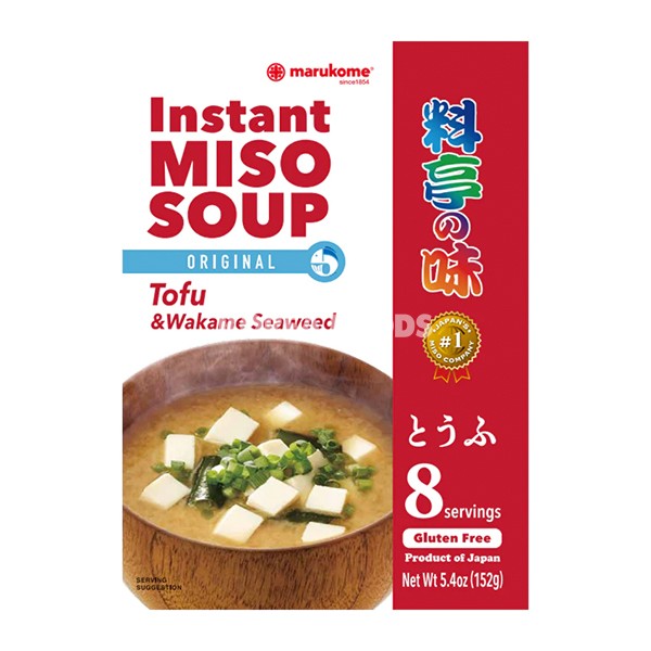 Marukome Instant Miso Soup Tofu Pk8 152g