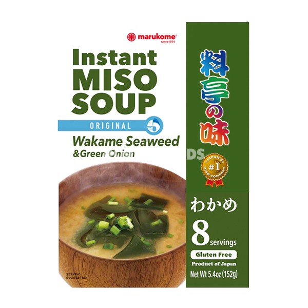 Marukome Instant Miso Soup Wakame Pk8 152g